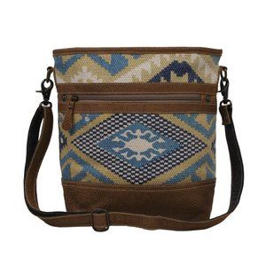 NWT Myra Rug/Leather Shoulder Bag